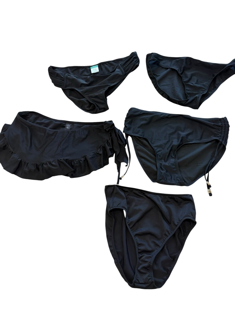 Multiple Black Swim Bottoms